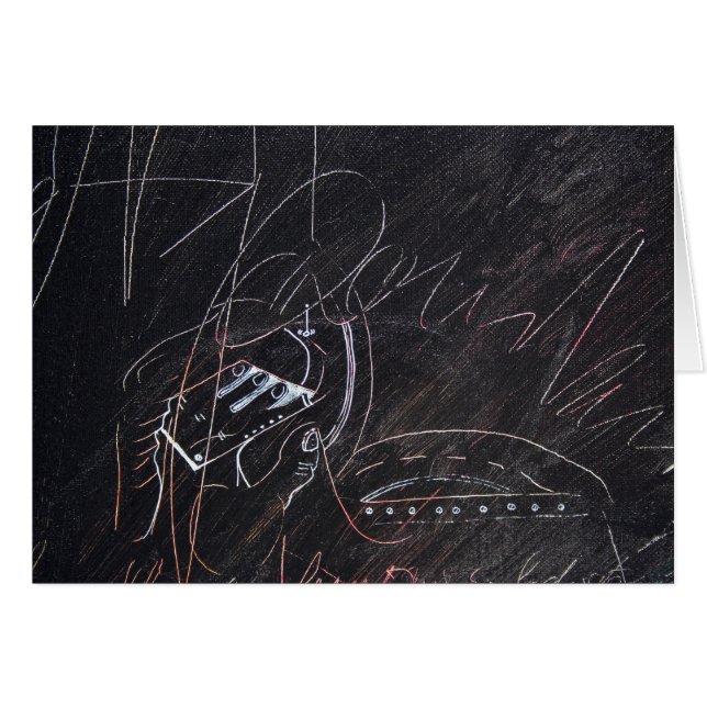 Ideas Blanches et Tableaux Noirs Tarjeta de 3 deta (Anverso (Horizontal))