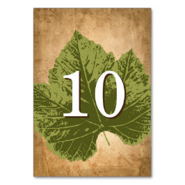 Ideas de bodas de otoño rústicas | Tarjetas de núm