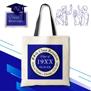 Ideas de bolsa de regalo de Reunión de Clase Azul,
