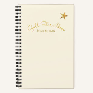 Ideas de Estrella de Oro Cuaderno de Bocetos Perso