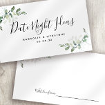 Ideas de la noche del día Jar Eucalyptus Ducha de<br><div class="desc">Pídele a los invitados que escriban sus ideas de la noche de citas en estas tarjetas personalizadas.</div>