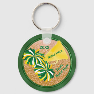 Ideas de llaveros para fiesta de animadoras Verdes