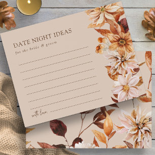 Ideas de noche de cita de hojas de otoño bronceada