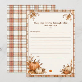Ideas de Noche de Otoño Editables para Tarjetas de
