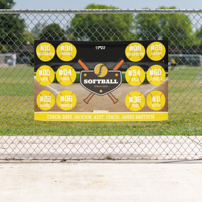Ideas de pancartas personalizadas de softball para (In situ)