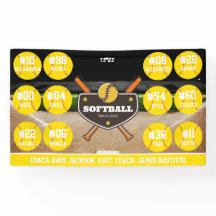 Ideas de pancartas personalizadas de softball para
