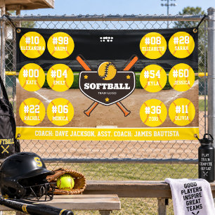Ideas de pancartas personalizadas de softball para