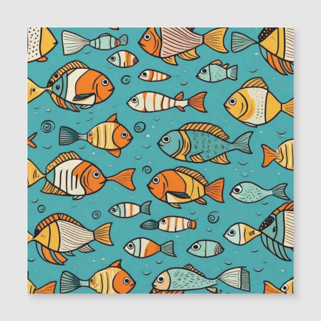 Ideas de regalo de patrones de peces (Anverso)