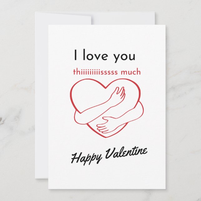 Ideas de tarjetas del día de San Valentín | Carta  (Anverso)