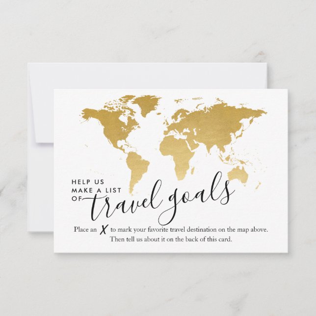 Ideas de viaje con consejos de escritura elegantes (Anverso)