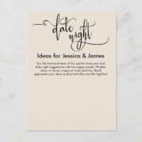 Ideas nocturnas Elegante Tarjeta de Asesoramiento
