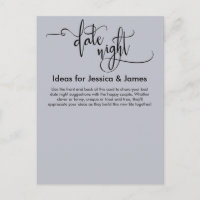 Ideas nocturnas Elegante tarjeta de consejo azul t
