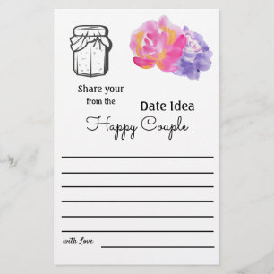 Ideas para citas con volantes - Flores violetas