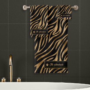 Ideas silvestres Black & Gold Zebra ID1160