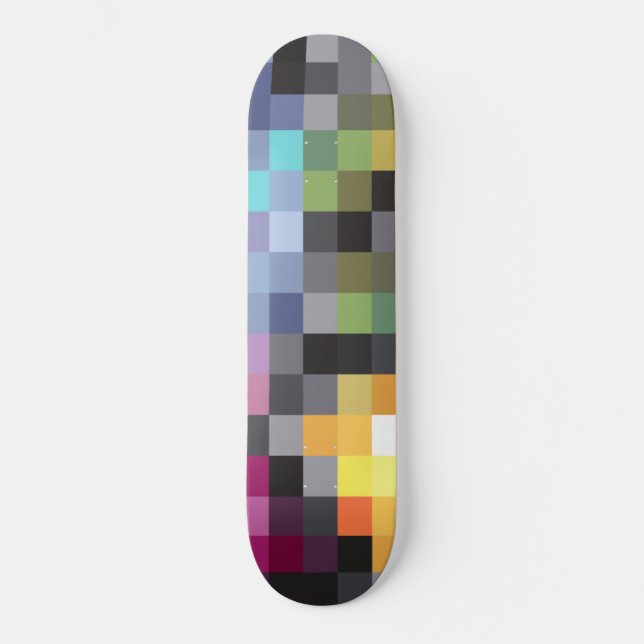 Idée cadeau - Planche de Skateboard Pixel Art (Anverso)