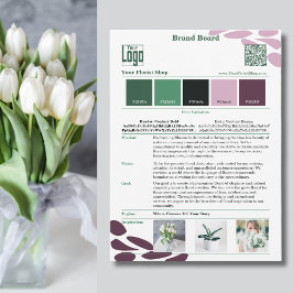 Identidad floreciente: Tarjeta Florist Brand Mood 