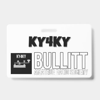 Identificación B.A.R.S Tarjeta de miembro del club KY4KY