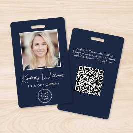 Identificación Código QR del logotipo de la tarjeta de identifica