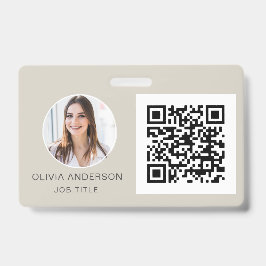 Identificación Código QR Tarjeta de presentación de fotografías T