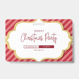 Identificación Elegante tarjeta de invitación de fiesta de Navida
