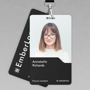 Identificación Foto de credencial 3x5   Tarjeta de empleado verti