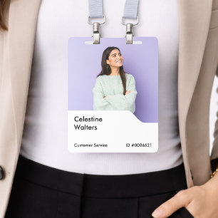 Identificación Foto de credencial 4x5 Tarjeta de empleado verti
