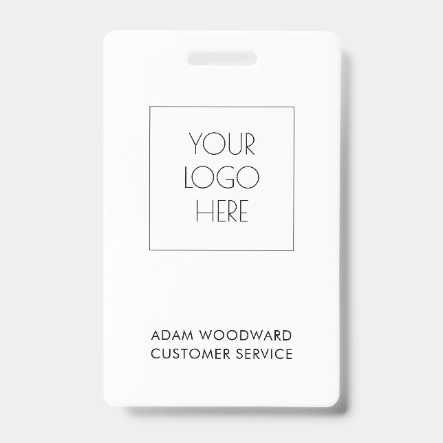 Identificación Insígnia de empleado del personal de la tarjeta de (Parte frontal)