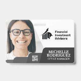 Identificación Mujer Sonriendo | Corporativo | Tarjeta de Visita 