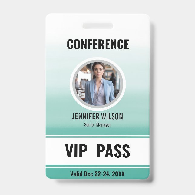 Identificación Nombre de la foto del personalizado Tarjeta VIP de (Front)