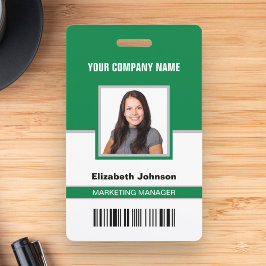 Identificación Nombre Foto Logo Código de Barras Tarjeta de Ident