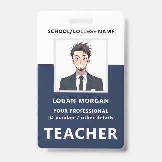 Identificación Nombre y foto personalizados | Tarjeta de identifi