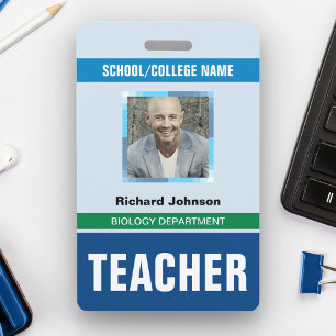 Identificación Nombre y foto personalizados Tarjeta de identifi