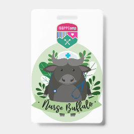 Identificación Tarjeta de búfalo de enfermera IGGPPCamp