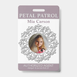 Identificación Tarjeta de chica de flor de la Patrulla de Petrol