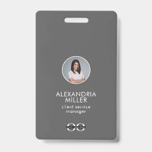 Identificación Tarjeta de código QR para fotografía simple de emp