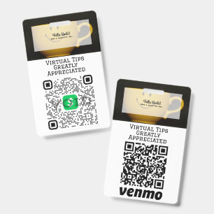 Identificación Tarjeta de código QR sin caché virtual