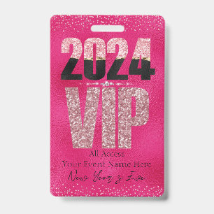 Identificación Tarjeta de diamantes VIP 2024 Glamorosa Purpurina