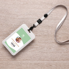 Identificación Tarjeta de empleado de empresa minimalista moderna