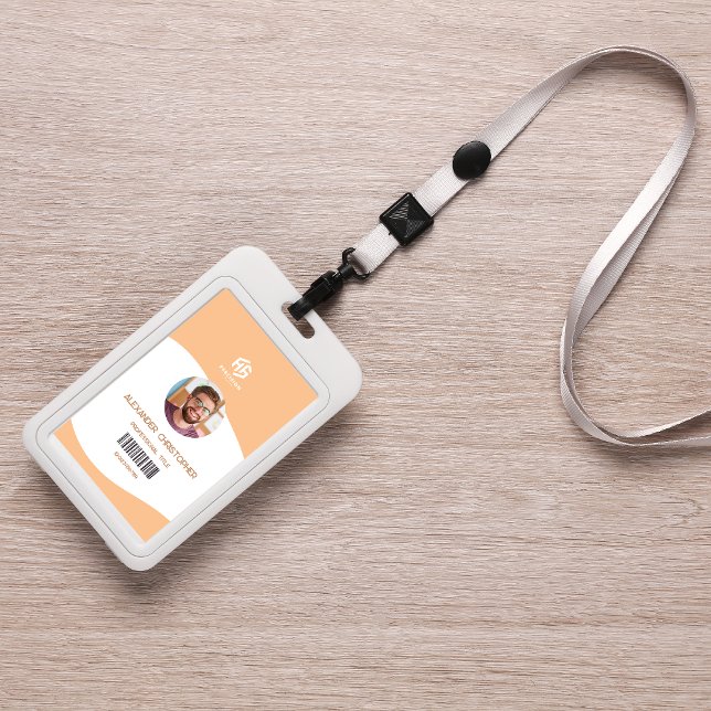 Identificación Tarjeta de empleado de empresa minimalista moderna (Subido por el creador)