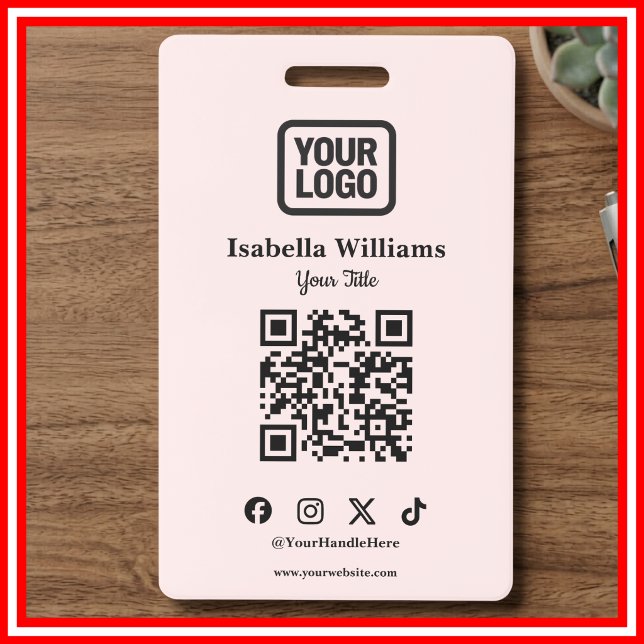 Identificación Tarjeta de evento con código QR | Tarjeta de ident (Subido por el creador)