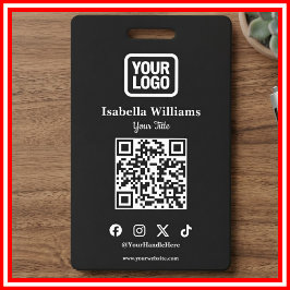 Identificación Tarjeta de evento con código QR | Tarjeta de ident