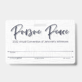 Identificación Tarjeta de insignia de la Convención JW Keepsake |