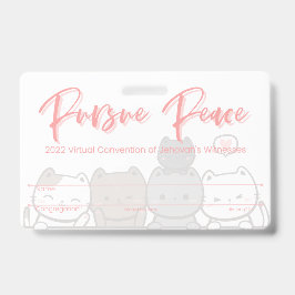 Identificación Tarjeta de insignia de la Convención JW Keepsake |