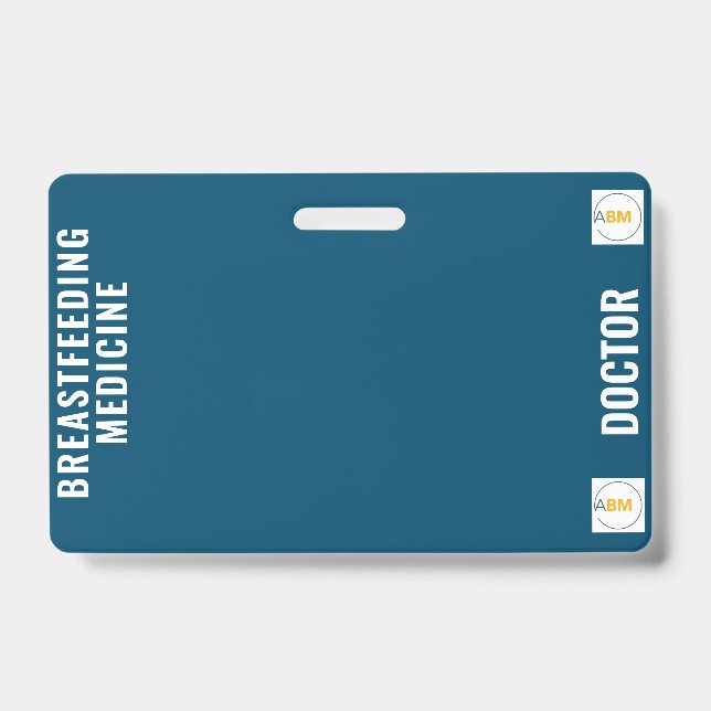 Identificación Tarjeta de insignia de medicina de lactancia y ama (Parte frontal)