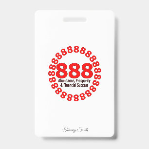 Identificación Tarjeta de Invitación del Número de Ángel 888 Eleg