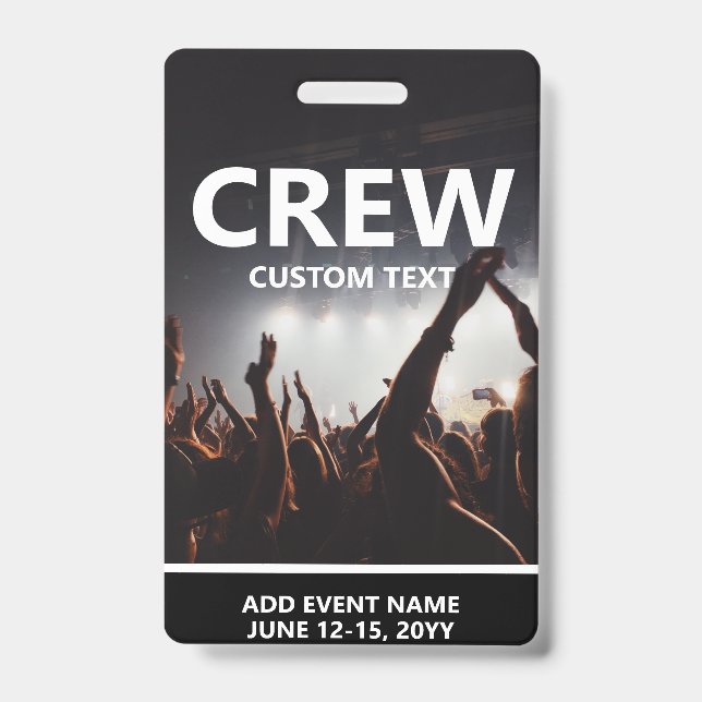 Identificación Tarjeta de la tripulación personalizada de acceso  (Front)