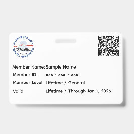 Identificación Tarjeta de miembro de SAMOA