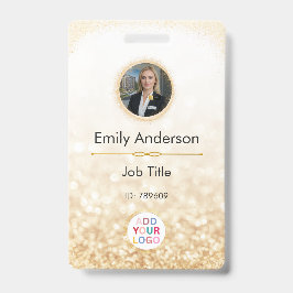 Identificación Tarjeta de nombre de foto de empleado personalizad
