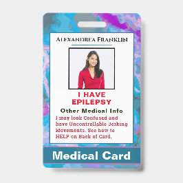 Identificación Tarjeta de Personalizado de contacto de emergencia