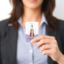 Tarjeta de placa de nombre y código QR personaliza